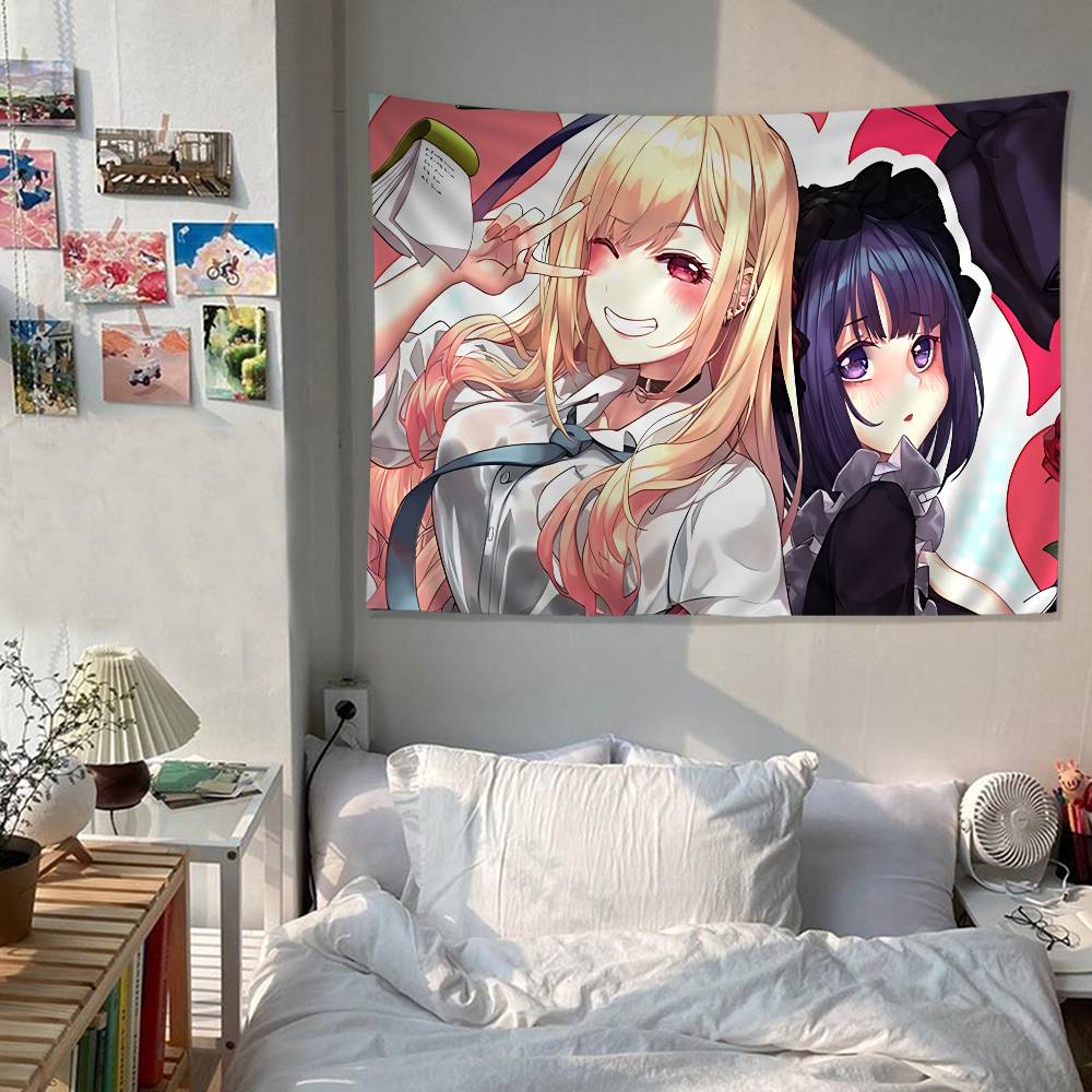 

Anime My DressUp Darling Anime Tapestry Hippie Flower Wall Carpets Dorm Decor Wall Hanging Home Decor 74x94cm(29x37in)