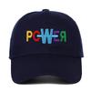 Trendy Colorful Letters Embroidered Cotton Baseball Cap - Unisex Retro Distressed Sports Hat
