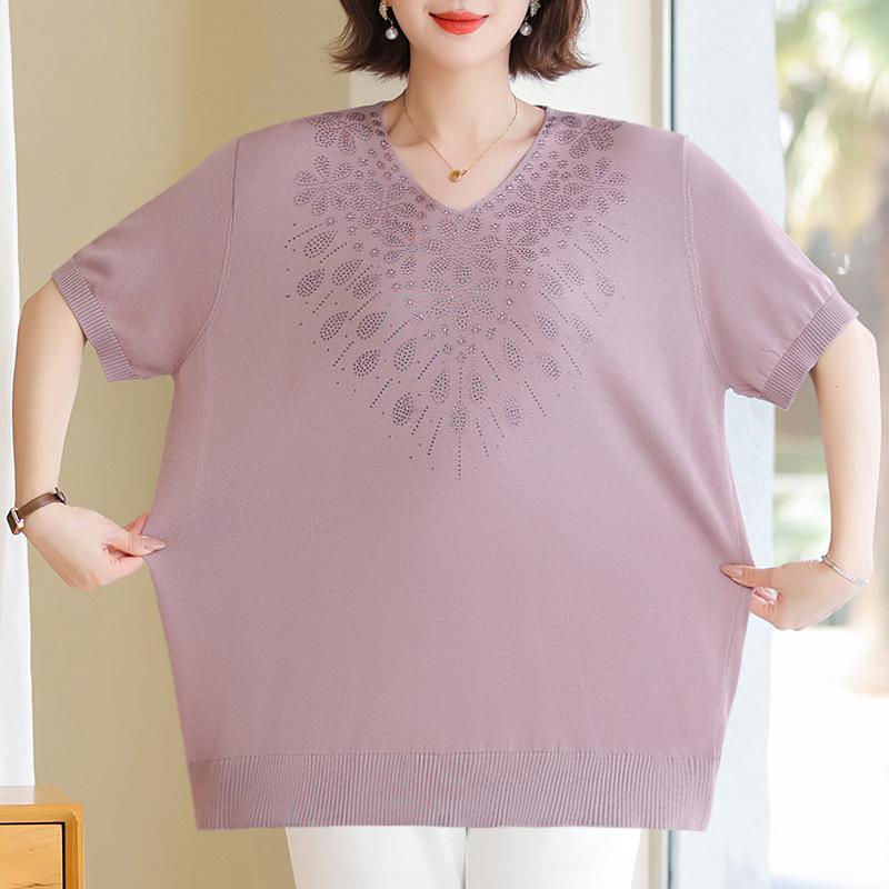 Plus Size 3XL-7XL Oversize Summer Blouses Woman Tops Elegant  Loose Vintage Casual Shirts