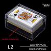 Transparent Rectangular Card Storage and Display Box with Lid