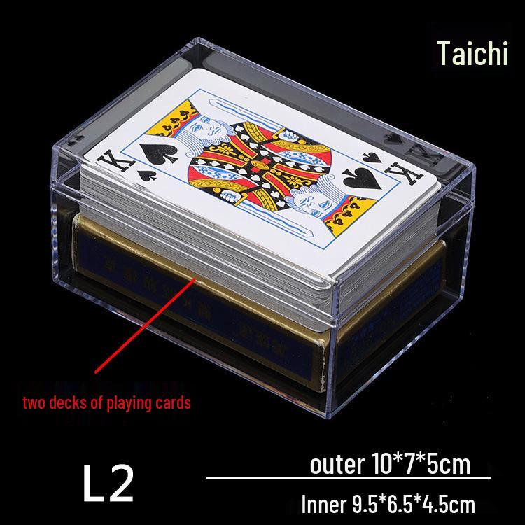 Прозрачный прямоугольный бокс для хранения и демонстрации карт с крышкой