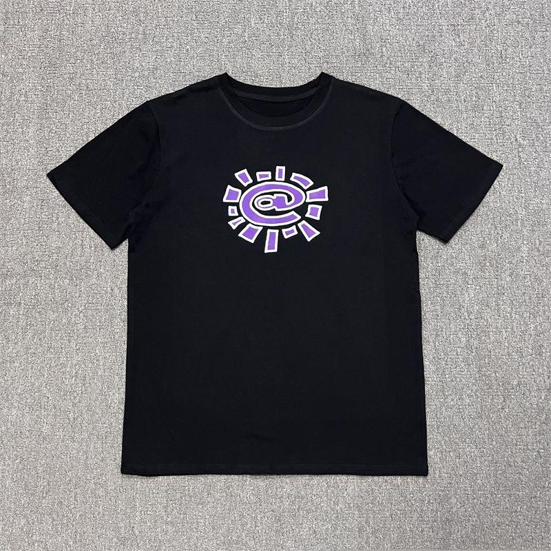 American Y2K Retro Spoof Oil Painting Print Old Vintage Short Sleeve Cotton T-shirt Men Women Ins Trend Brand Oversized Top Tee