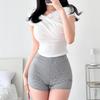 New Arrivals Open Run High Waist Micro Short Pants Check Shorts