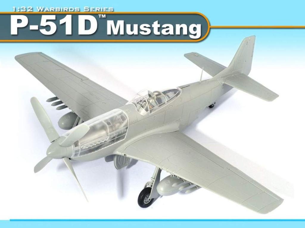 PLATZ DR3201 WWII US Army Mustang Plastic Model 1/32 P-51D