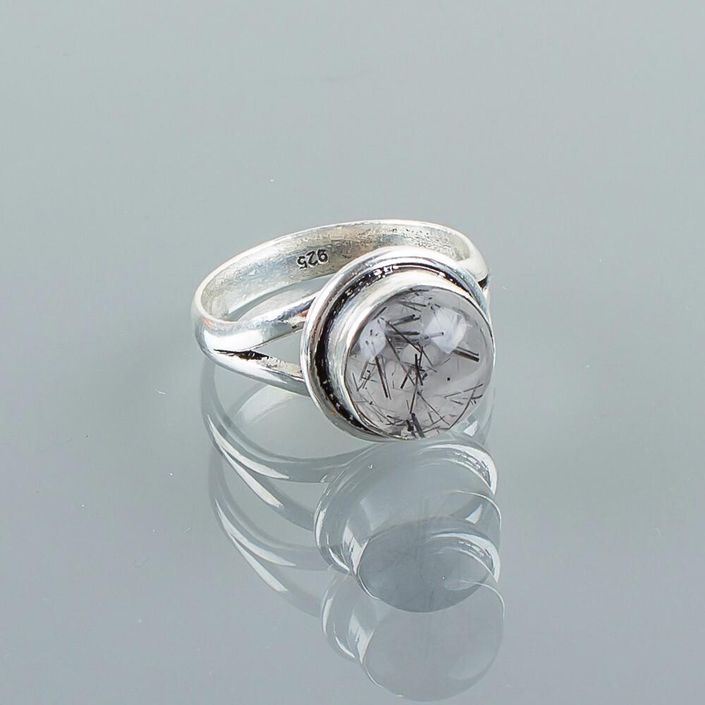 Natrurl Black Rutile Gemstone 925 Sterling Silver Jewelry Handmade Stylish Ring RR-11-28