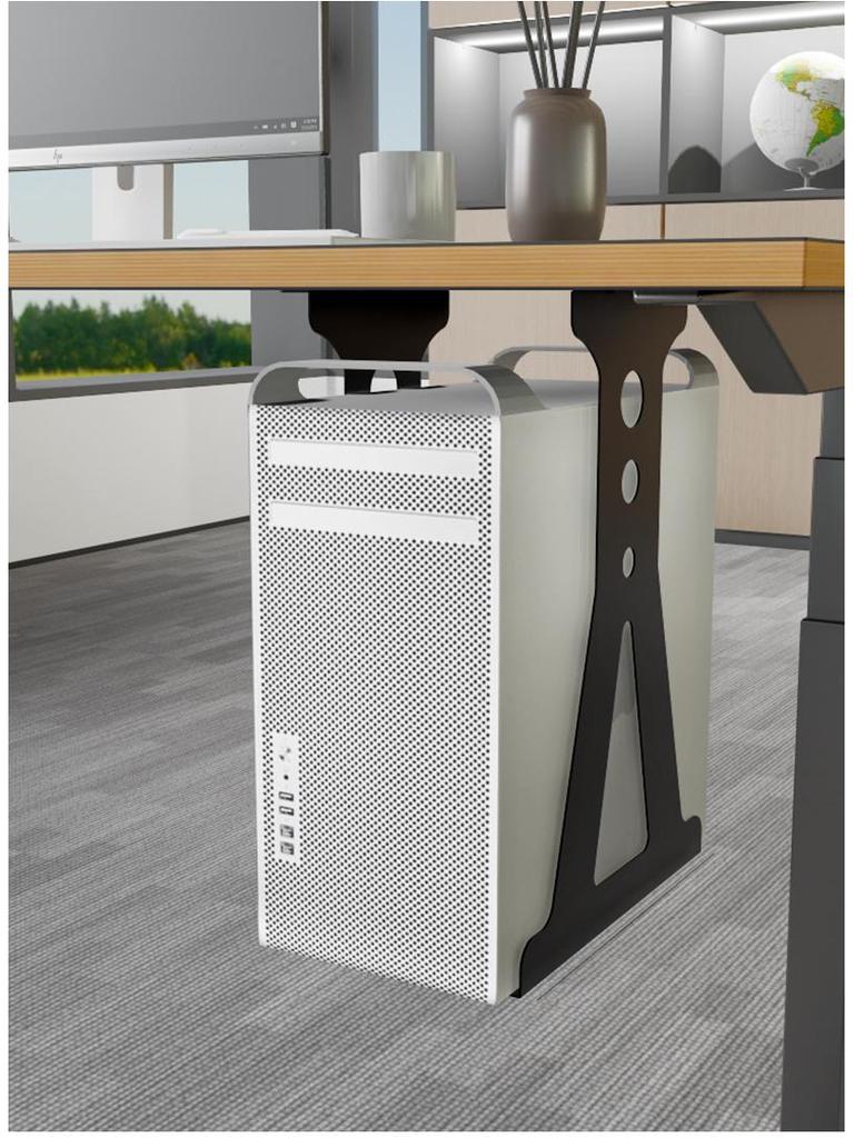 Adjustable Under-Desk Computer Mount & Bracket for Desktop Chassis