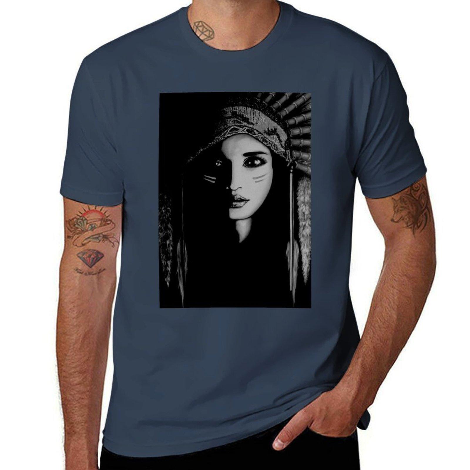 She Wolf TShirt Trendy Print Short Sleeve TShirt S