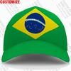 Brazil Baseball Cap Free 3D Custom Made Name Number Team Logo Br Diy Hat Bra Country Travel Portugal Nation Brasil Flag Headgear