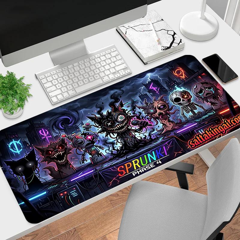1Pc Dark Fantasy Creatures Gaming Mouse Pad Keyboard Desk Mat Non-slip Rubber Lock Edge Waterproof Computer Mousepad for Office Home Decor Y190