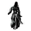 Gothic Hooded Reaper Lady Figurine 3D Printed Dark Fantasy Shelf Sitter 1 Pc