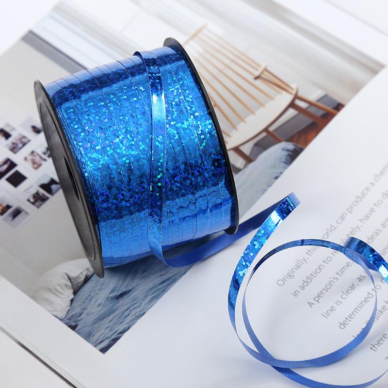 100-Yard Multicolor Laser Ribbon for Balloon Tying and Gift Wrapping