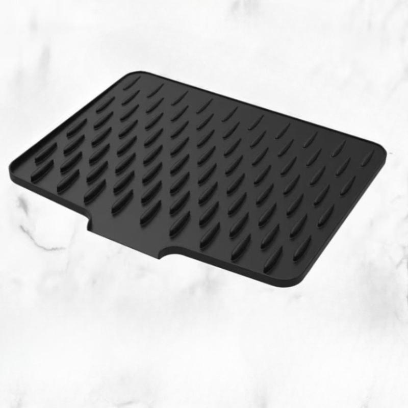 

Non-slip Silicone Kitchen Sink Mat | High Temperature Resistant, Built-in Drainage Design, Easy to Clean, Space-saving L чёрный