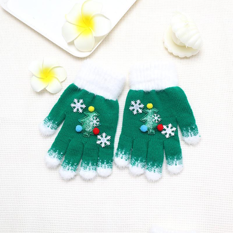 

My Little Pony Fingerless Knitted Girls Winter Gloves - Cute Cartoon Christmas Design, Warm & Cozy One Size