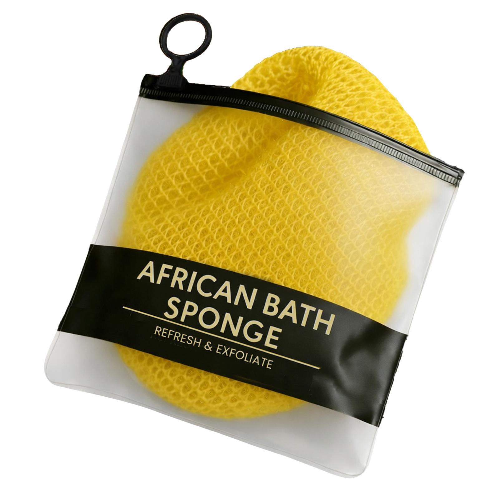 Exfoliating Scrub Towel, Cleansing Mesh Sponge, Bath Towel For Gentle Skin Care жёлтый