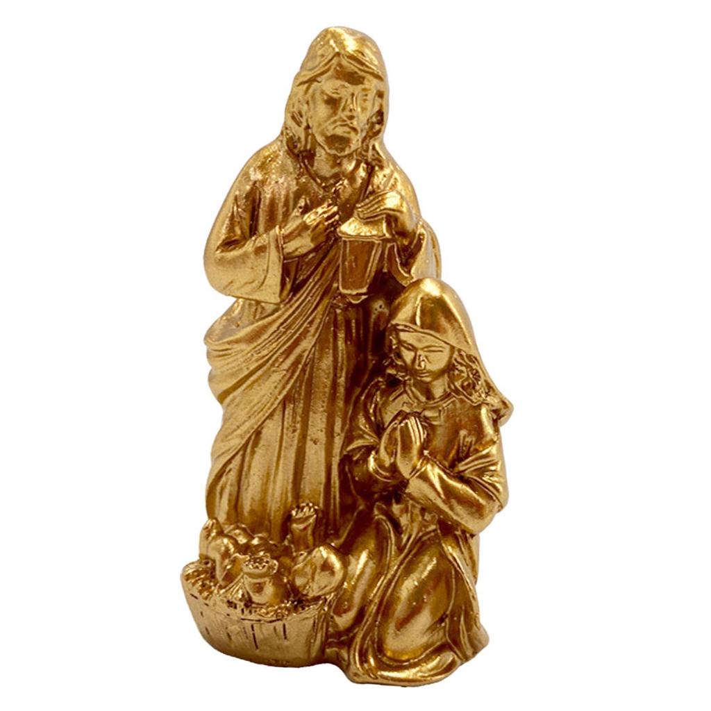 Holy Family Statue Wear Resistant Elegant Ideal Gift Sturdy Home Decor Resin