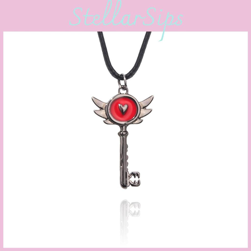 Hotel Key Necklace With Anime Cartoon Metal Pendant Jewelry Gift Fashion