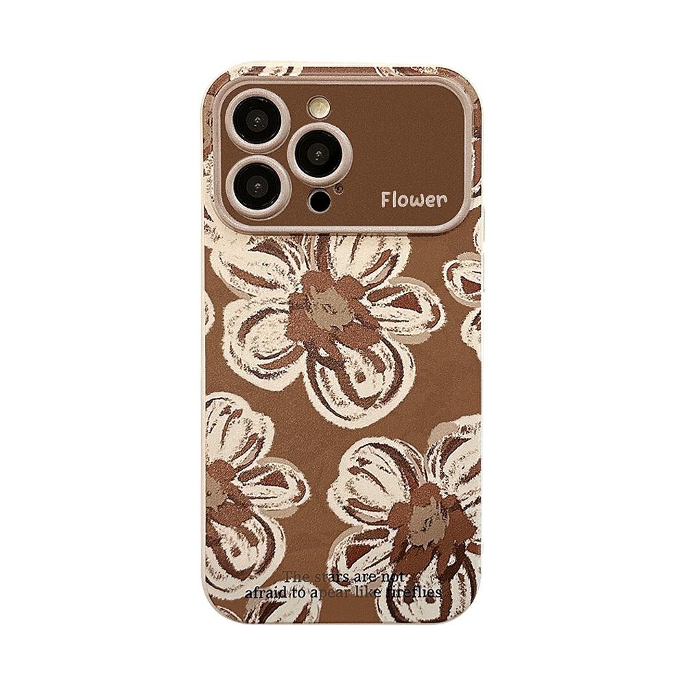 Applicable To Apple 15 Promax Mobile Phone Case Iphone14 French Retro Flowers 11 All Inclusive 16 Temperament 12 Huawei