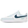 Court Vision 1 Eisblau Elektroblau Rutschfest Dämpfung Niedrig geschnitten Skateboard-Schuhe Unisex Hellblau Weiß DH2987-101(Team1993-)