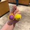 Keychain Steamed Bun Pendant Stress Relief Toy Portable Key Chain with Crisp Clicks
