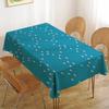 Christmas Pattern Table Stain Resistant Decorative Washable Polyester Tablecloths For Dining Table Parties And Wedding