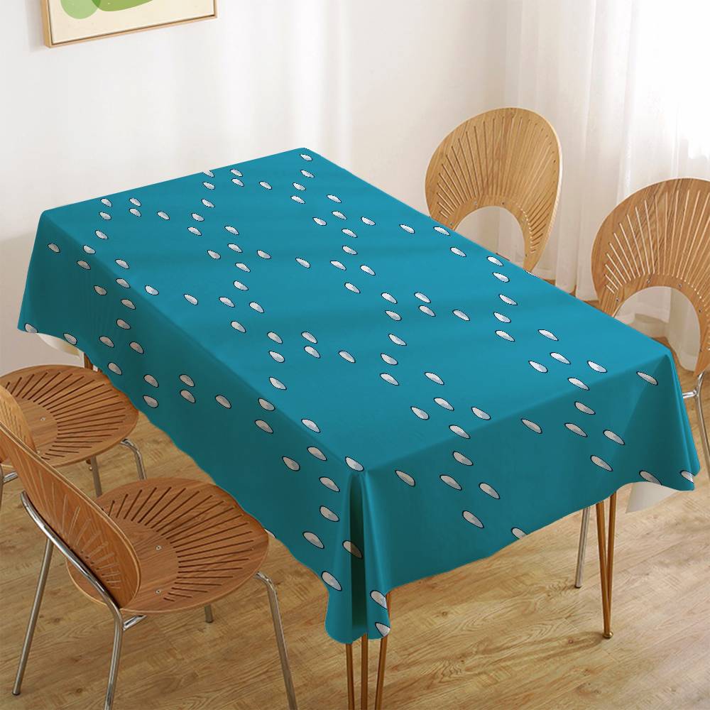 Christmas Pattern Table Stain Resistant Decorative Washable Polyester Tablecloths For Dining Table Parties And Wedding