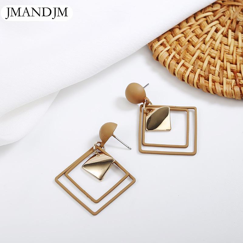 

Женские модные ромбические классические геометрические персонализированные серьги-подвески, ювелирные изделия хаки