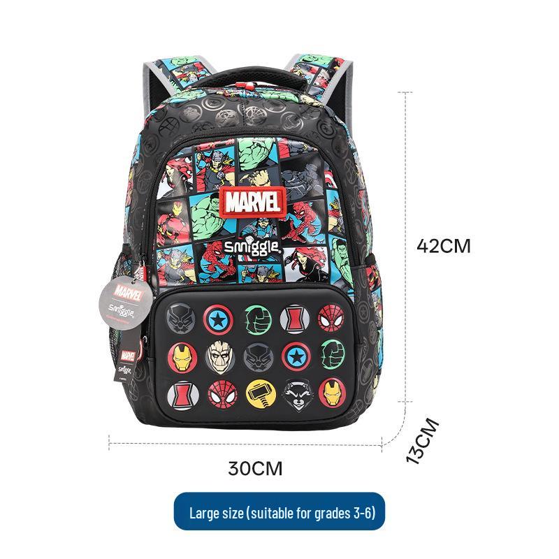 

Large Capacity Breathable Primary School Backpack - Dirt-Resistant & Easy to Clean, Co-Branded for Boys, Multifunctional.