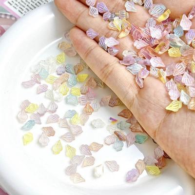 New Aurora Nail Art Accessories Tiny Conch 3D Small Ice Transparent Nail Decorations Mixed Rhinestones Phone Accessories