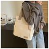Casual Shoulder Bag, Women's Large Capacity Shoulder Bag, Japanese Canvas Bag, Student Class Handbag, Women's Versatile Armpit Bag