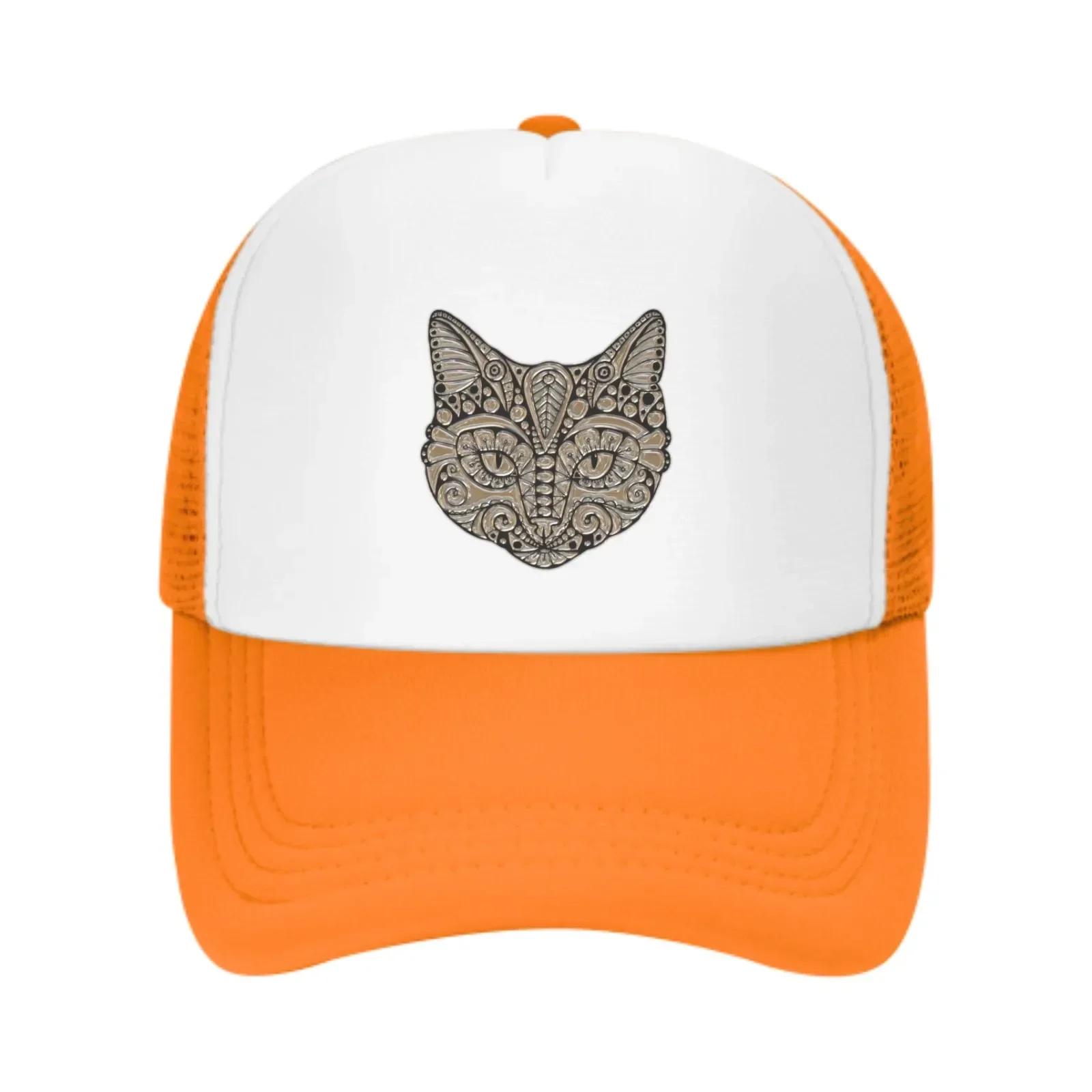 

Diamond Cat Mesh Trucker Hats for Unisex Women Adjustable Casual Fashion Baseball Caps for Outdoor Activities One Size
