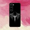 Gothic Cyber Sigil Cross  Phone Case For Samsung Galaxy A73,A72,A71,A70,A53,A52,A51,Others Soft Black Cover