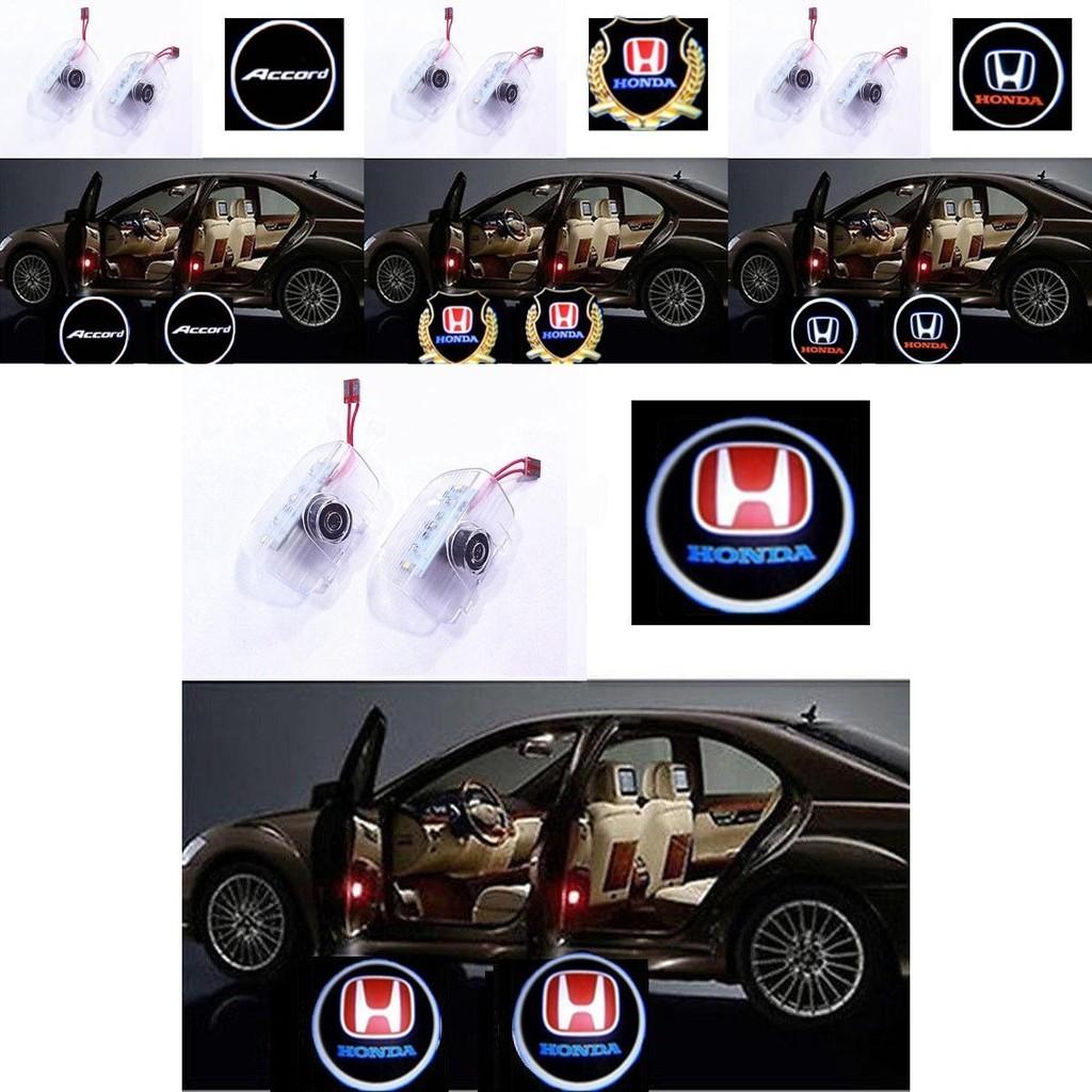 2pcs Led Car Door Step Welcome Projector Courtesy Shadow Light For Honda**