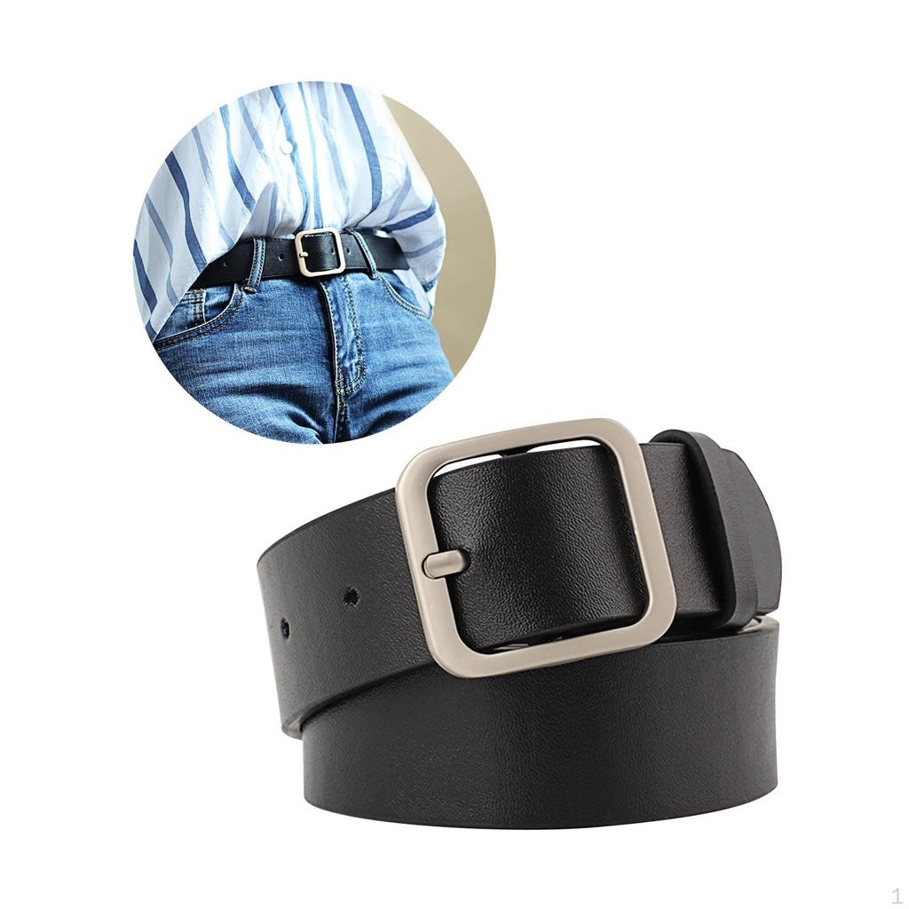 Chic Faux Leather Belt for Women - Stylish Waistband Skirts and Denim