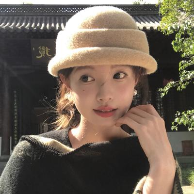 Top Hat Breathable Gold Fisherman Hat  Versatile and Elegant Basin Hat for Autumn and Winter