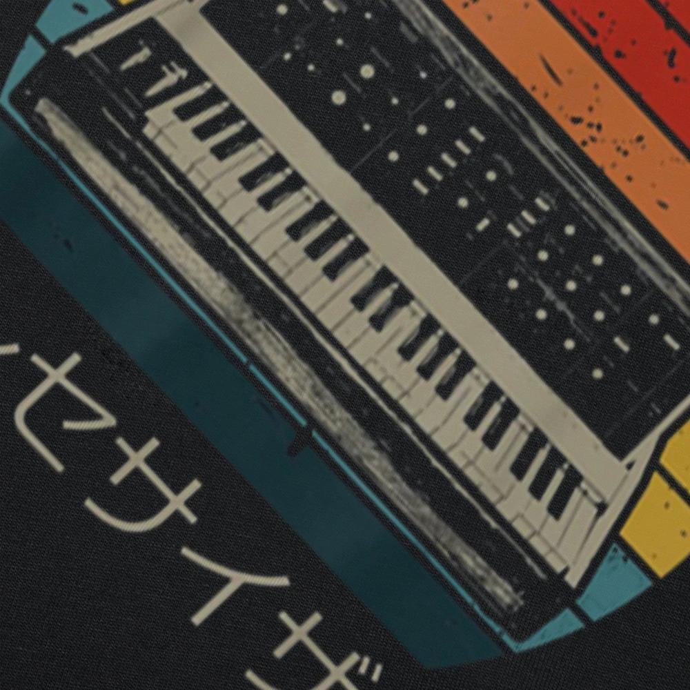 Retro Synthesizer Music Producer T Shirts Graphic Cotton Streetwear Short Sleeve Birthday Gifts Summer T-shirt Mens Clothing