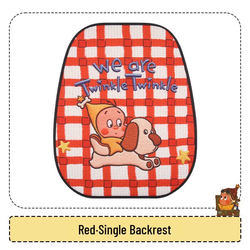 Cute Female Cartoon Car Seat Cushion for Xiaopeng MONA M03/P7/G6/G7/G3 - All Seasons
