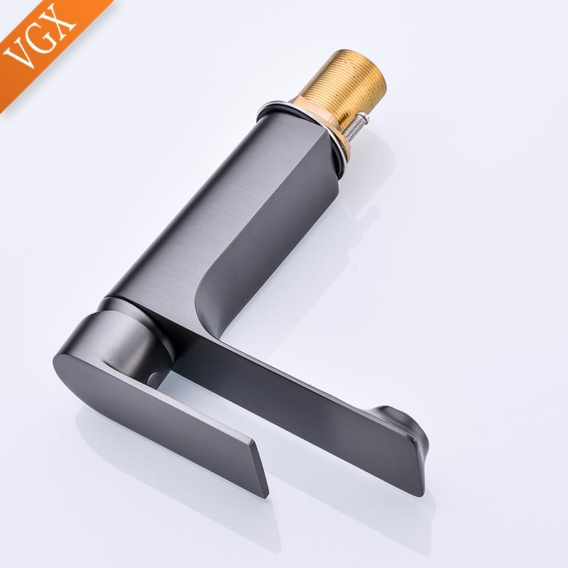 VGX Koupelnové baterie Matná černá Umyvadlová baterie Umyvadlová baterie Gurmánská Horká Studená Voda Kohoutek Umyvadlo Mosaz Jednootvorová Baterie