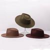 Autumn and winter fashion jazz top multi-color wool top hat daily travel photo concave wool felt hat women