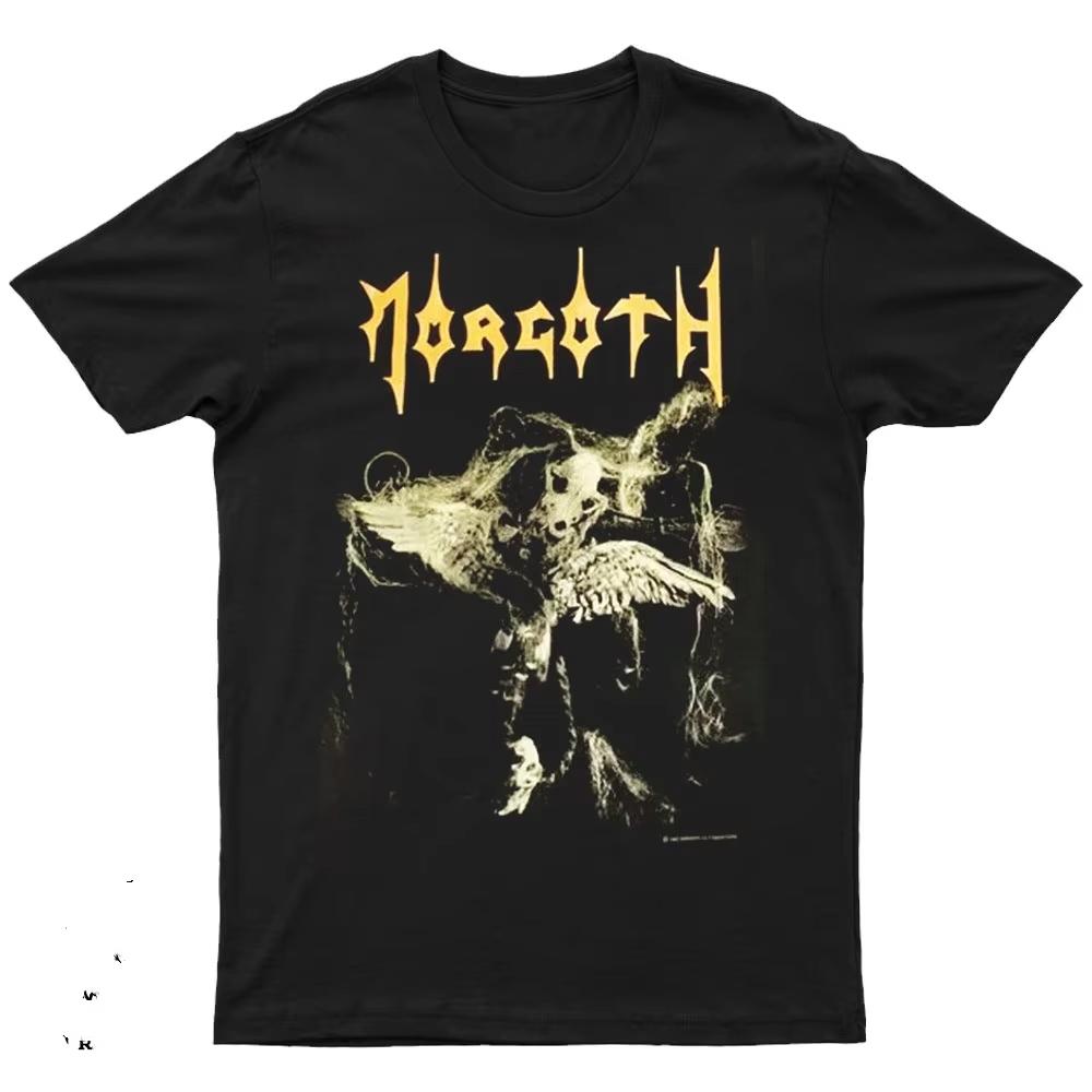 Morgoth band schedel vleugels grafisch zwart T-shirt