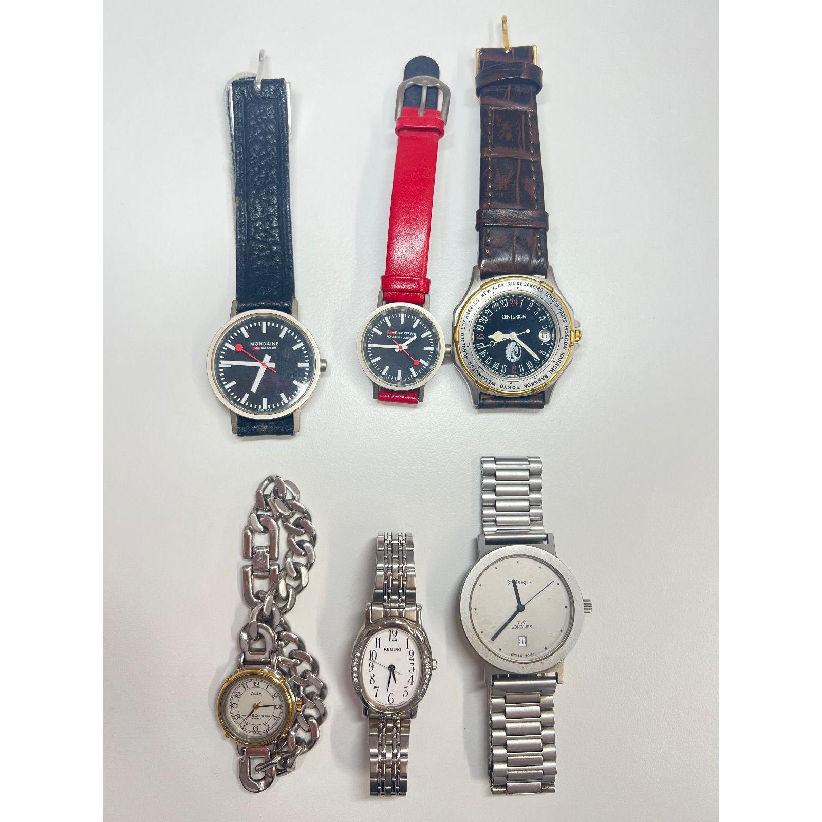 Used Quartz watches, junk items, 6 items in total, immovable items/junk