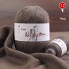 Hand-Knitted Medium-Thick Pure Cashmere Yarn Ball for DIY Projects - Perfect for Scarves and Gifts