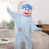 Grappige Draagbare Grote Mond Onesie Pyjama voor Kinderen, Volwassenen, Gezellige Fleece Huis Kleding, Met Capuchon Zacht Pluche Eendelig Jumpsuit