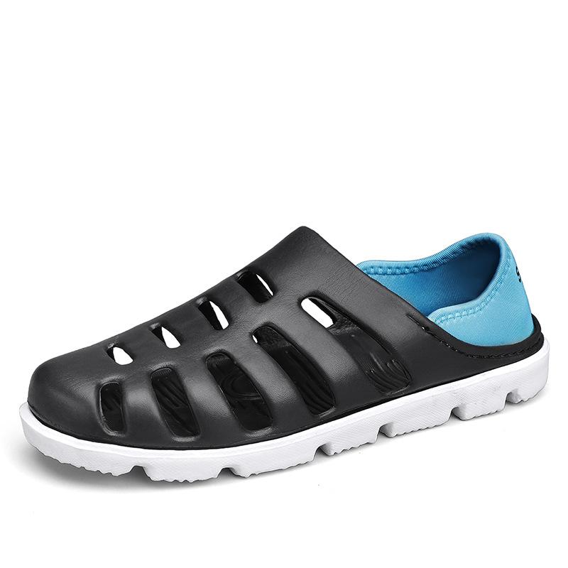 Korean Version Of Trendy Men'S Sandals Summer Wear Thick-Soled Non-Slip Versatile Beach Hole Shoes Casual Sports Slippers
