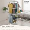 Étendoir à Linge Electrique, Séchoir Pliable pour Vêtements, Basse Consommation Briebe CD1193 220W Acier inoxydable 05152