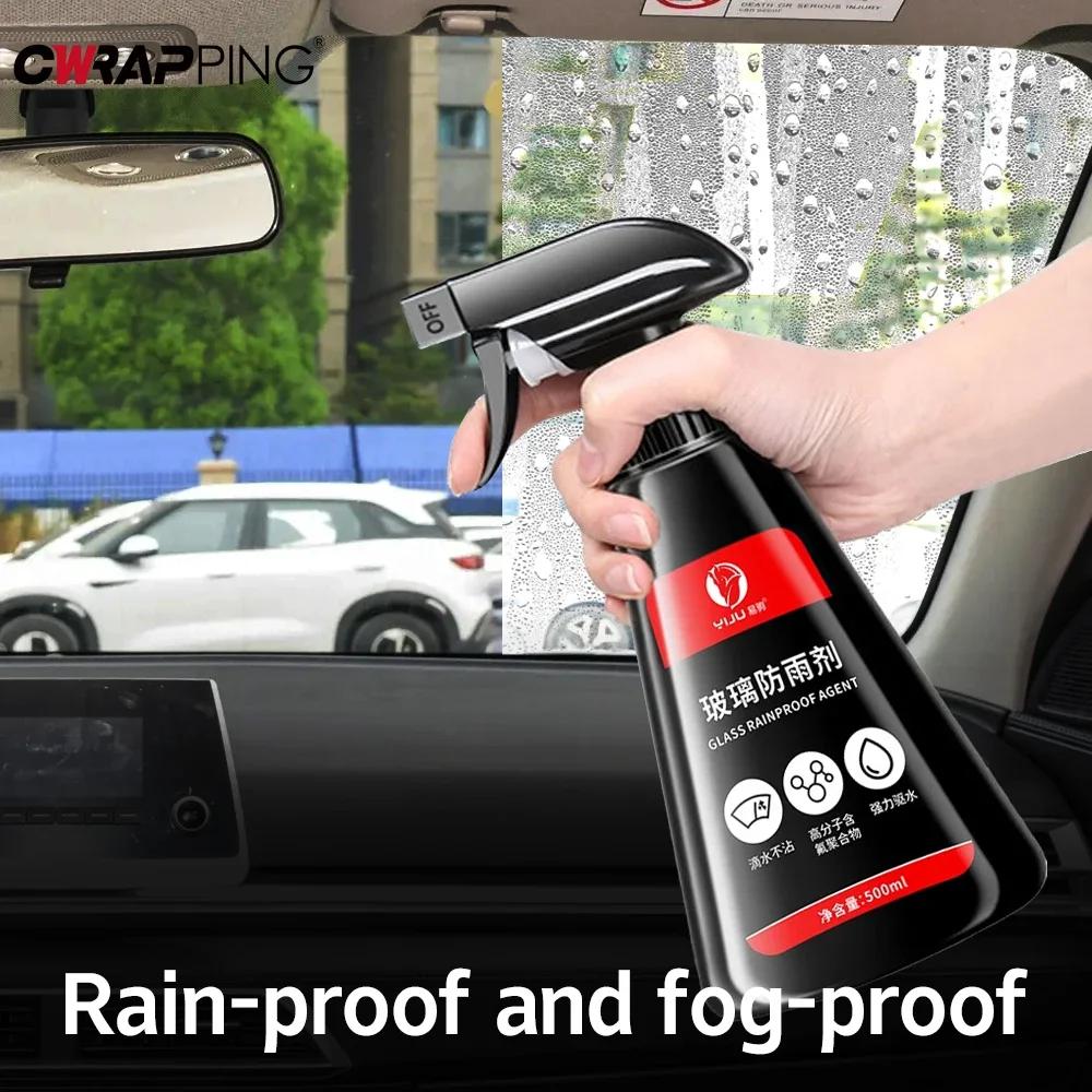 Motorradspiegel Antibeschlag Hydrophober Beschichtungsspray Regendicht Politur 500ml Kit mit Mikrofasertuch für Motorrad-Polierwerkzeug