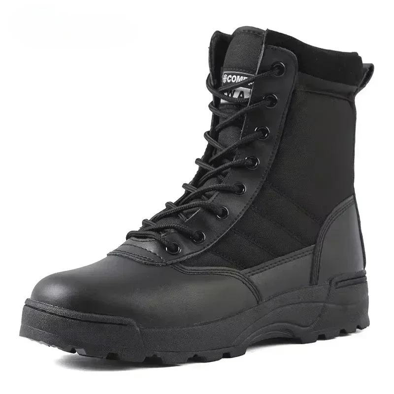 Fashion Tactical Boots Men Boots Special Force Desert Combat Boot Outdoor Hiking Boots Ankle Shoes Men Work Safty Shoes