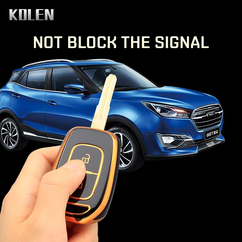 New Tpu Auto Key Fob Cover Case Housing Fit For Renault Kwid Traffic Symbol Fit For Dacia Sandero Logan Duster Remote Auto Accessories