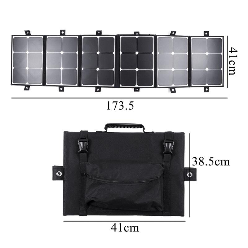 30W/60W/90W/120W/150W/180W Foldable Waterproof Solar Panel Charger Charging Outdoor Camping For Boat Car RV Phone PC