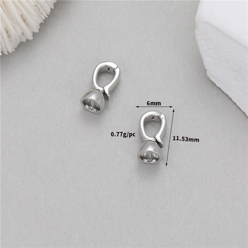 14K Copper Pearl Necklace Spring Clasp and Connector for DIY Jewelry