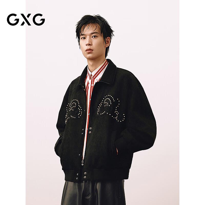 GXG Men s Faux Suede Lapel Jacket L